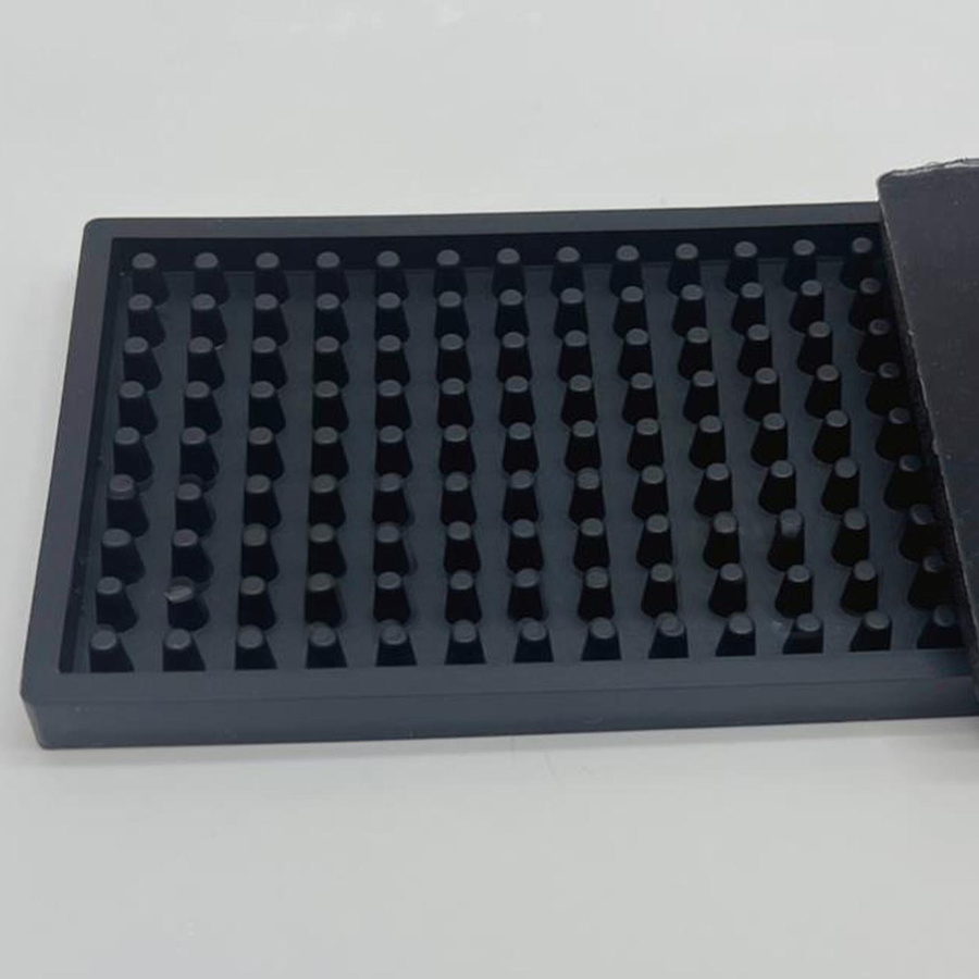 Rutschfeste Bar-Abtropfmatte aus PVC von TOMTOP JMS in Schwarz, B/B/H: 60 x 8 x 1 cm - Bild 3