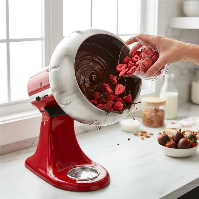B82B Candy Coating Aufsatz für KitchenAid Tilt-Head Küchenmaschinen, Farbe: Silber, passend für 4,5 QT und 5 QT Modelle - Bild 4