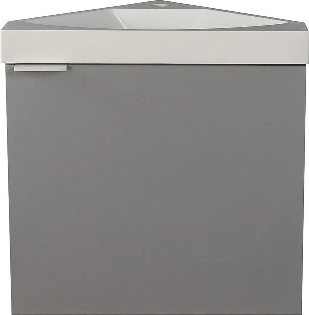 Vente-unique Manodo Handwaschbecken in Grau matt, Breite: 56 cm - Bild 1