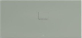Villeroy & Boch Duschwanne Squaro Infinity Eck-Einbau, Mineralguss, Weiß/Grau, B/T/H: 170 x 80 x 4 cm - Bild 1