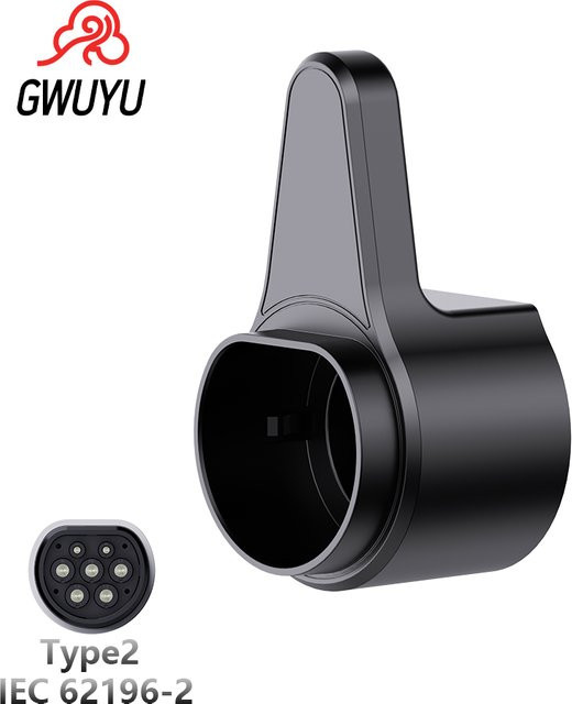GWUYU OZ20 EV Wallbox Ladekabelhalter Typ 2 in Schwarz für Elektroautos - Bild 1