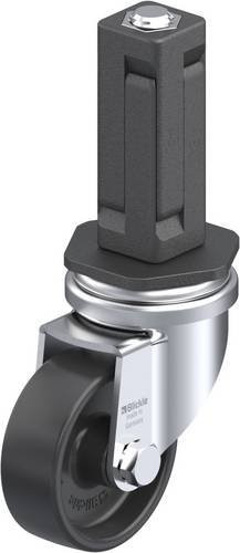 Blickle LRA-POA 50G-EV03 Lenkrolle mit Rad-Durchmesser 50 mm und einer Tragfähigkeit von 75 kg in Schwarz und Grau - Bild 1