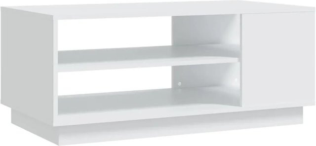 vidaXL Couchtisch in Weiß mit modernem Design aus Holzwerkstoff, B/T/H: 102 x 55 x 43 cm - Bild 1