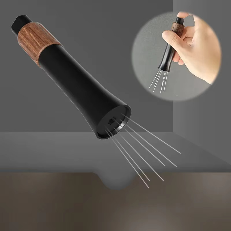 JUSTINLAU Kaffeenadel-Spender Espresso-Rührer in Silber zur gleichmäßigen Pulververteilung - Bild 2