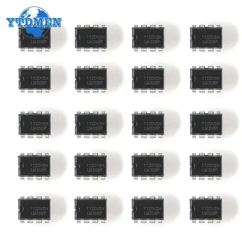 YTDMEN LM358 LM358P Operationsverstärker DIP8 IC Chip Kit in Schwarz - Bild 3