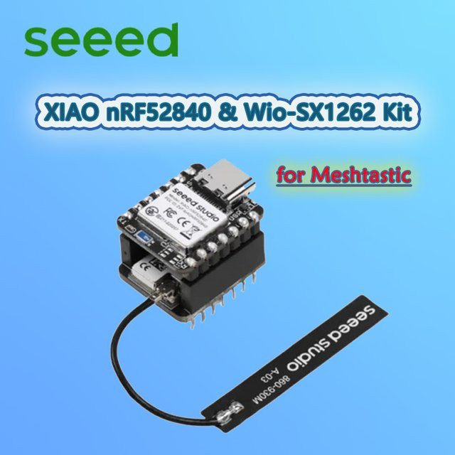 Seeed XIAO NRF52840 & Wio-SX1262 Kit für Meshtastic mit LoRa 862-930MHz, Bluetooth Mikrocontroller und integrierter Antenne - Bild 1