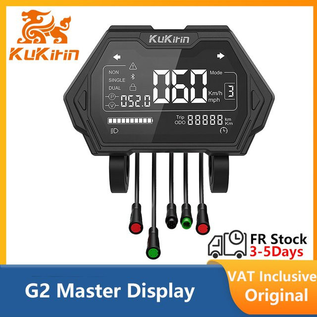 Original LCD-Display für Kukirin G2 Master Elektroroller, Digitaler Tacho-Bildschirm in Schwarz, Version A (6-Pin) und B (7-Pin) - Bild 1