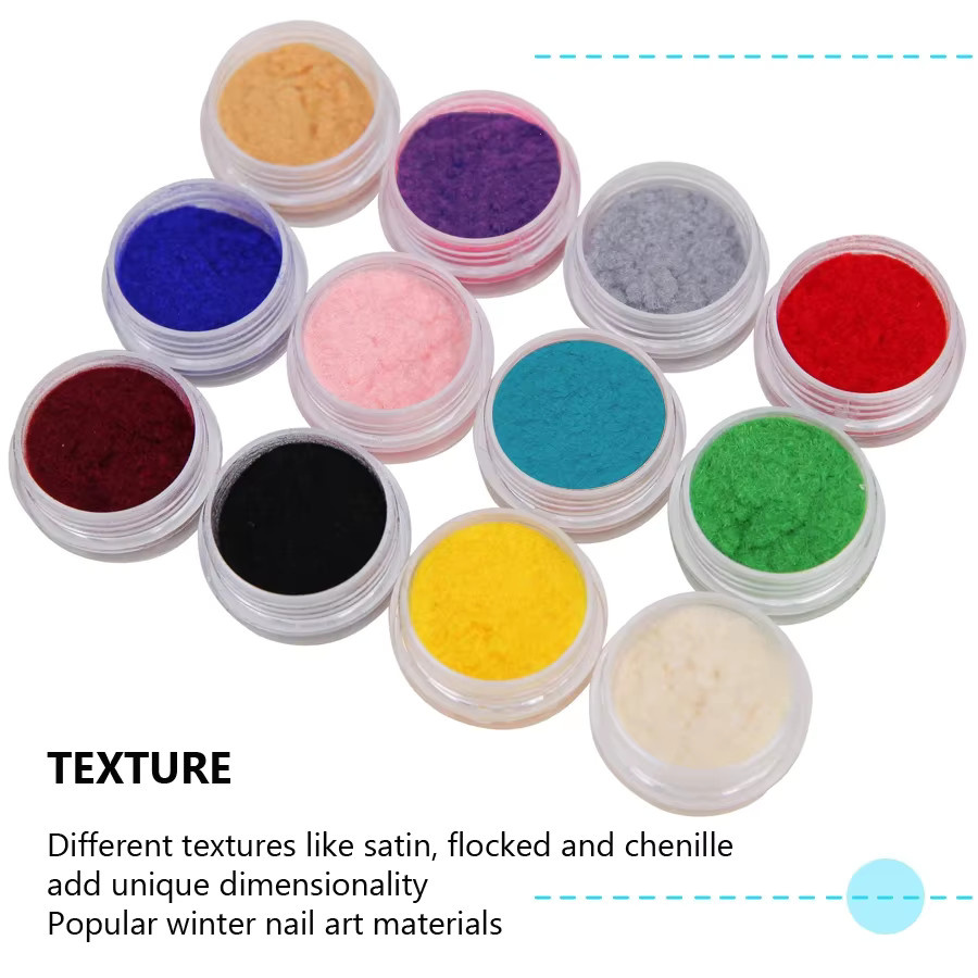 Art lalic Beflockungspulver Samtpigment, 12 Farben, Matt, Unisex - Bild 2
