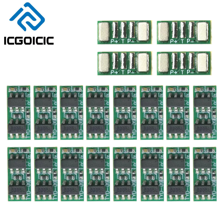 ICGOICIC 18650 Polymer-Lithium-Batteriekabel mit 10 K NTC-Thermistor, 3,7 V / 4,2 V, Farbe: Grün - Bild 3