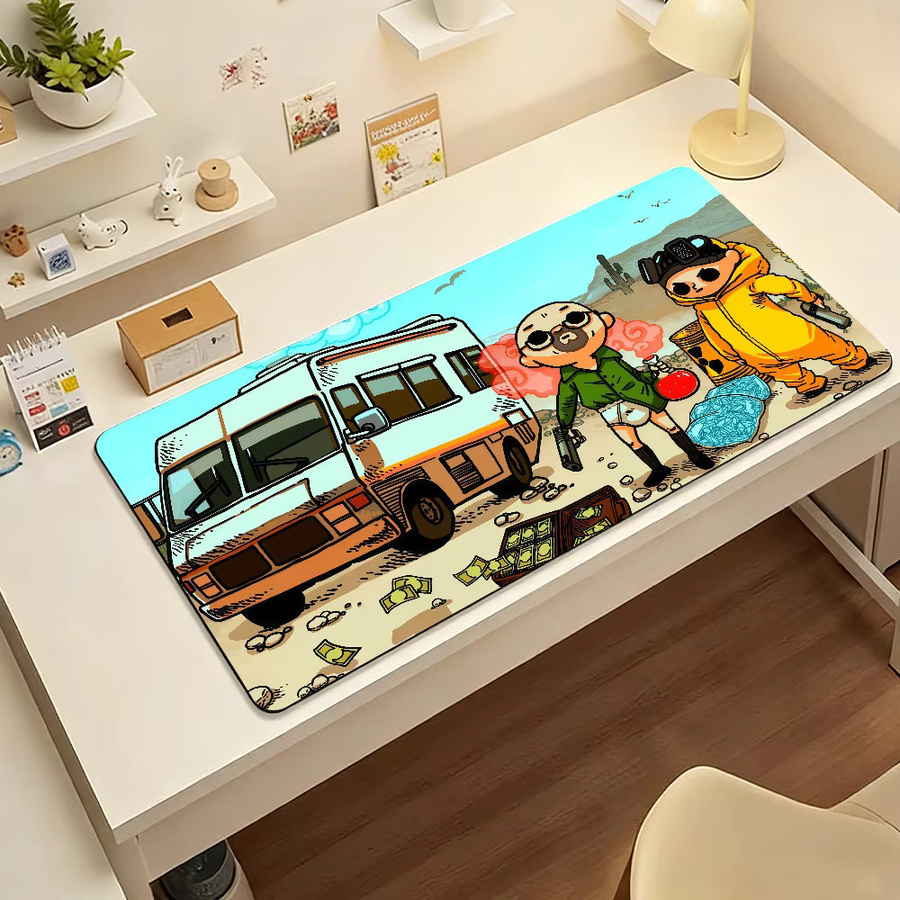 TV B-Breaking B-Bad Mauspad in Multicolour, rutschfeste Schreibtischunterlage aus Gummi für PC und Laptop - Bild 6