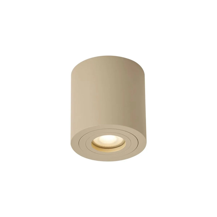 QAZQA Moderner Deckenstrahler Capa in Taupe, runde LED-Deckenleuchte mit GU10 Fassung, dimmbar, IP44 geschützt für Badezimmer und Wohnzimmer - Bild 2