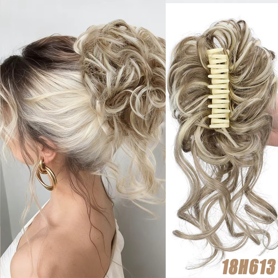 Horsepower star Kunsthaar-Perücke im Claw-Clip-Stil, gewellte Locken, Damen - Bild 3