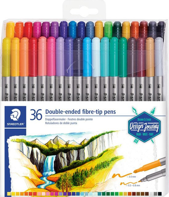Staedtler Doppelfasermaler 36er-Set Multicolor - Bild 1