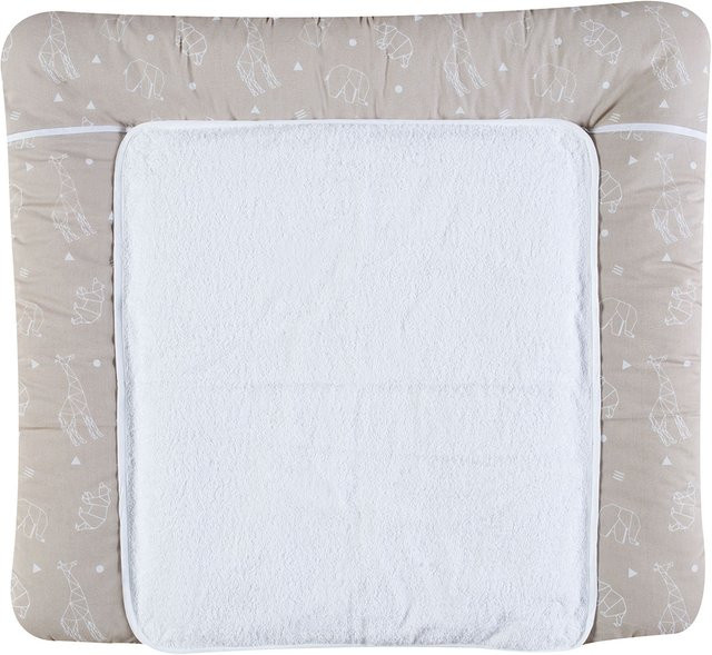 SCHARDT Wickelauflage mit Frotteebezug für Babys in Beige Origami - Bild 1