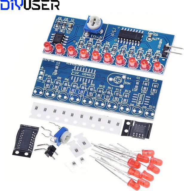 DIYUSER Wasserfluss-LED-DIY-Kit, elektronisches Lernmodul, Kunststoff, Bunt / Mehrfarbig - Bild 1