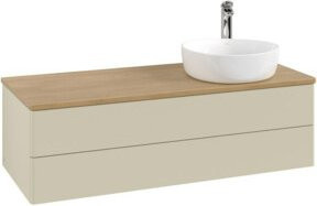 V&B Waschtischunterschrank Antao ohne Frontstruktur in Eiche lackiert, B/T/H: 120 x 50 x 50 cm - Bild 1