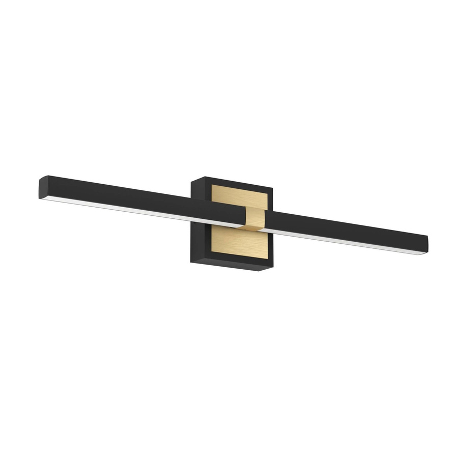 Eglo LED-Wandleuchte Peguera in Schwarz-Messing für das Badezimmer, Breite: 60 cm - Bild 2