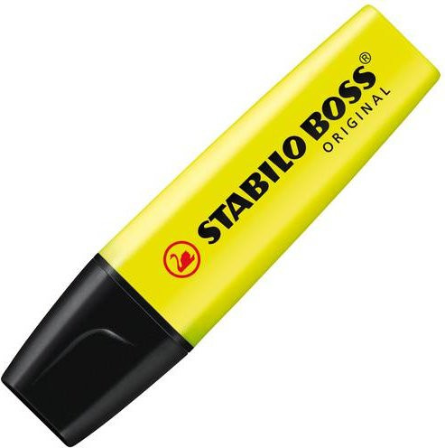 STABILO BOSS ORIGINAL Textmarker Gelb mit Keilspitze - Bild 1