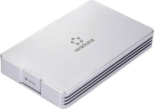 Renkforce RF-5587612 M.2 SSD-Gehäuse USB-C USB4 40 GBit/s für M.2 PCIe NVMe 2280 in Silber - Bild 1