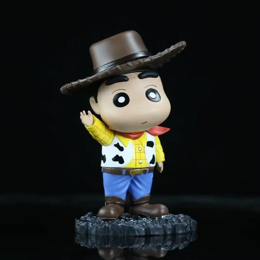 Bandai Crayon Shin-chan Cowboy Nohara Shinnosuke, Actionfigur, 14,5 cm - Bild 2