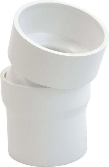Inefa Flexibler Rohrbogen aus PVC DN 50 in Weiß, 0-22 Grad Bogenstück - Bild 1