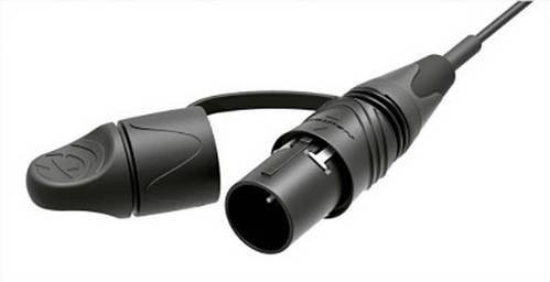 Neutrik NKO2S-L-0-1 Glasfaser LWL Anschlusskabel Schwarz, Länge: 1,00 m, 1x LC-Stecker zu offenen Kabelenden - Bild 1
