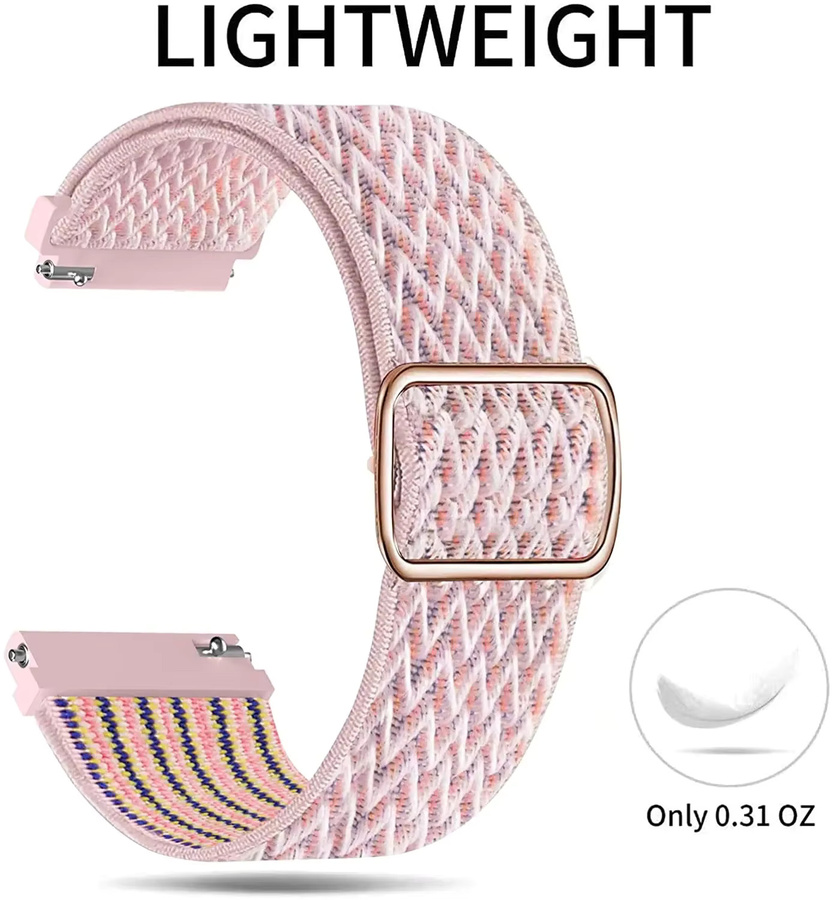 TINUORA Uhrenarmband Nylon geflochten, Bunt, Unisex, 20mm 22mm - Bild 2