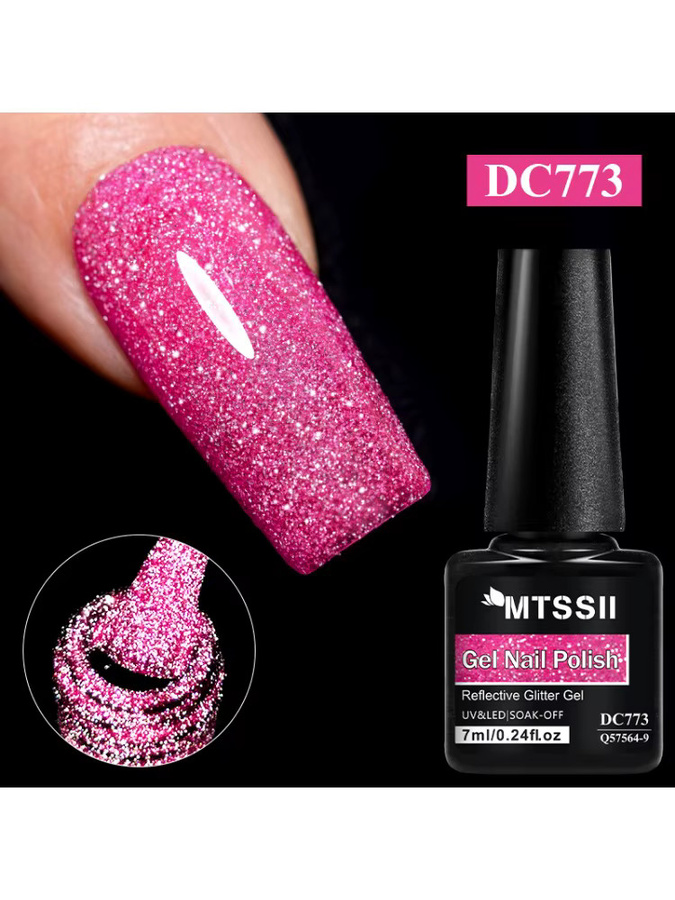 Mtssii Nagellack Gel, Rosarot, Glänzend, 7 ml - Bild 6