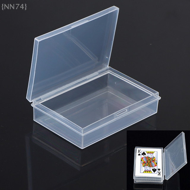 JETTING Aufbewahrungsbox für Spielkarten aus transparentem Kunststoff mit Deckel - Bild 1