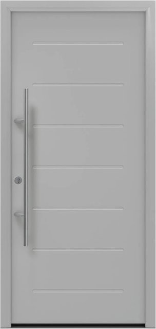 EcoStar Haustür Isopro Secur IPS 015 Weißaluminium B: 110 cm, H: 210 cm, DIN L - Bild 1