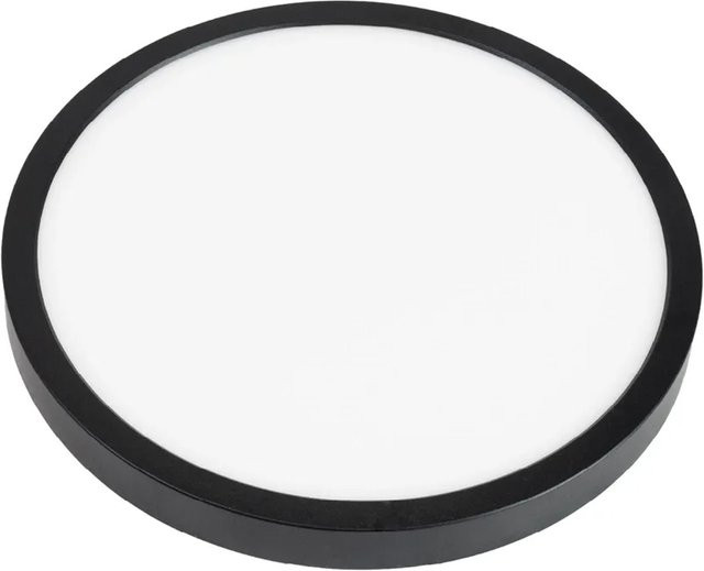 ENOVALITE LED Panel Einbauleuchte Schwarz Rund 18W mit variablem Lochausschnitt und CCT Warm-Kaltweiß - Bild 1