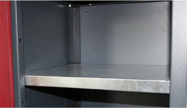 Küpper Fachboden Modell 915 aus verzinktem Stahl in Silber/Grau, Breite: 91,0 cm, Höhe: 38,0 cm - Bild 1