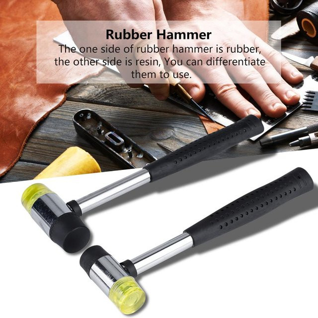 GoolRC Doppelseitiger Handhammer aus Kunststoff und Gummi in Grau - Bild 1