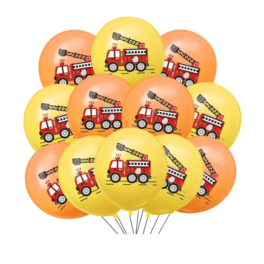 Brilliant Life Feuerwehrauto-Party-Luftballons-Set, 12-teiliges Set - Bild 2