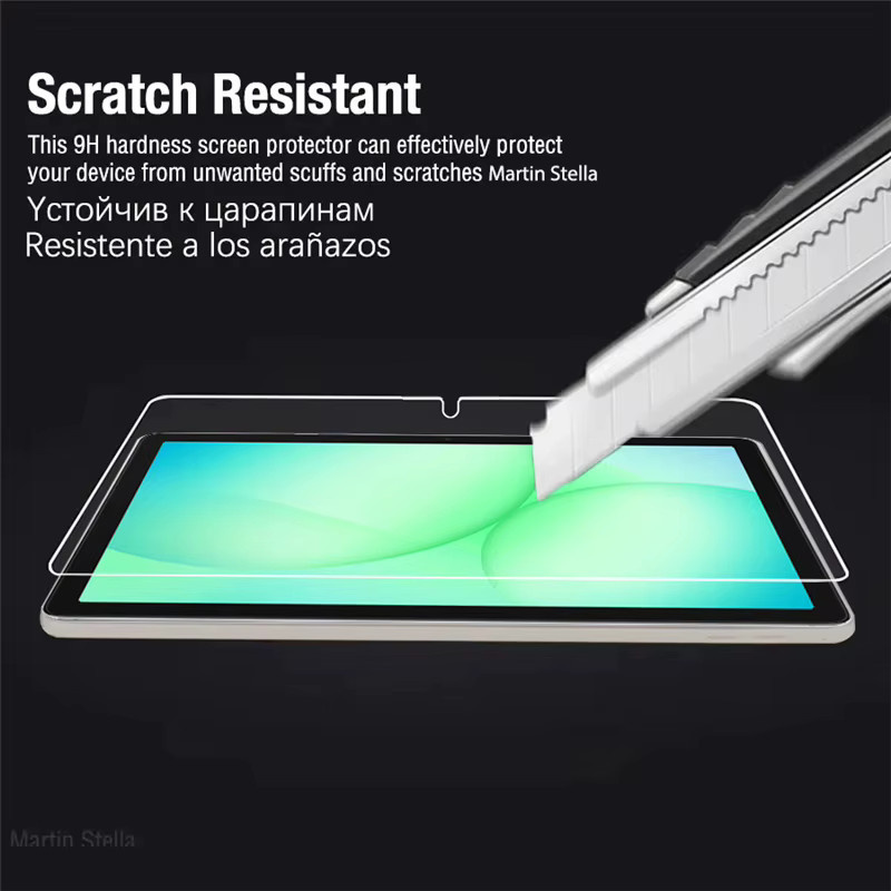 2 Stück Samsung Galaxy Tab A11 Plus A9+ S11 S10 Lite FE Schutzfolie aus gehärtetem Glas, ultraklare HD-Displayschutzfolie, transparent - Bild 6
