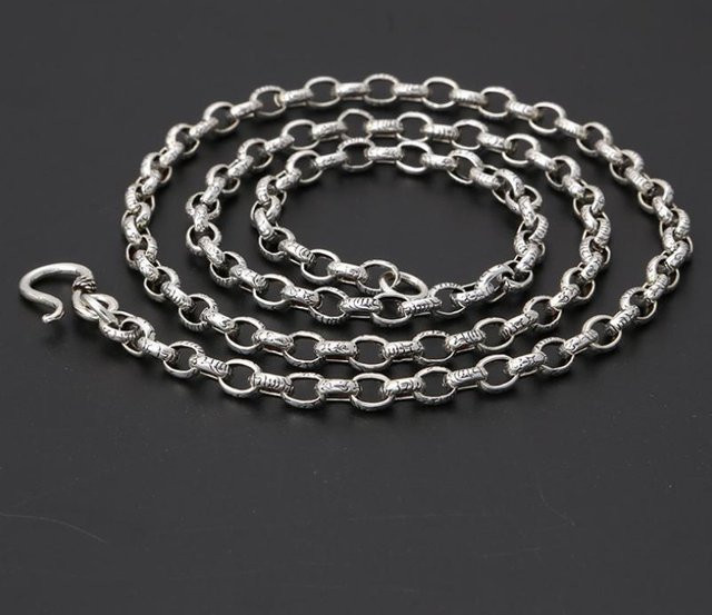 Wucifang Jewelry Halskette, 925 Silber, Box Kette, Herren - Bild 1