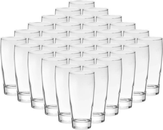 Van Well Willi Becher geeicht, 36er Set, transparent, 0,2 l