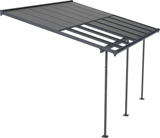 Palram Canopia Terrassenüberdachung Sierra Cabrio in Grau, Wandmontage, B/T: 295 x 434 cm - Bild 1