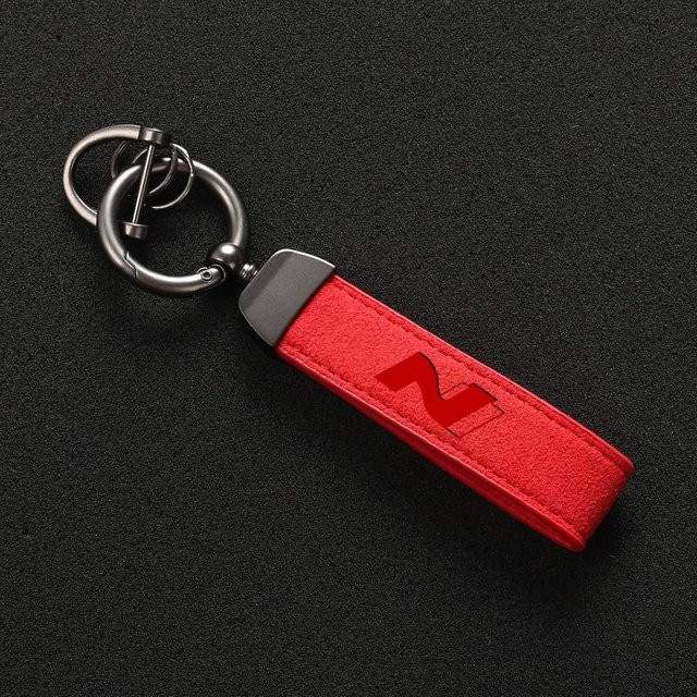 Schlüsselanhänger Leder, rot, Unisex - Bild 1