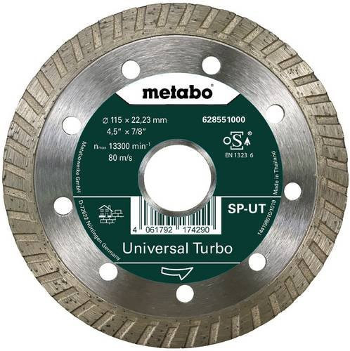 Metabo Diamanttrennscheibe Universal Turbo SP in Silber, Durchmesser: 115 mm, Bohrungs-Ø: 22,23 mm, für Beton - Bild 1