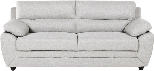 Vente-unique Sofa Manoa Beige Stoff mit Armlehnen Breite: 201 cm - Bild 1