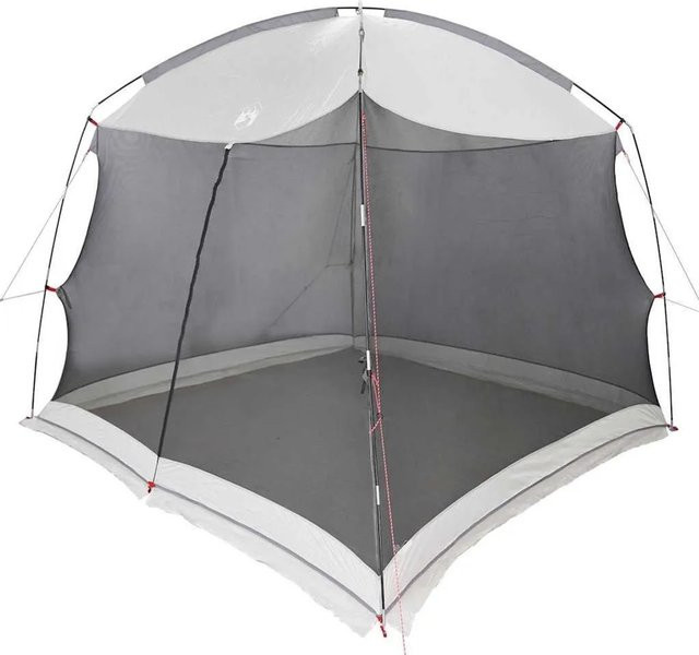 vidaXL Zelt mit Dach und Moskitonetz in Grau aus Polyester und Glasfaser, B/T/H: 320 x 320 x 218 cm - Bild 1