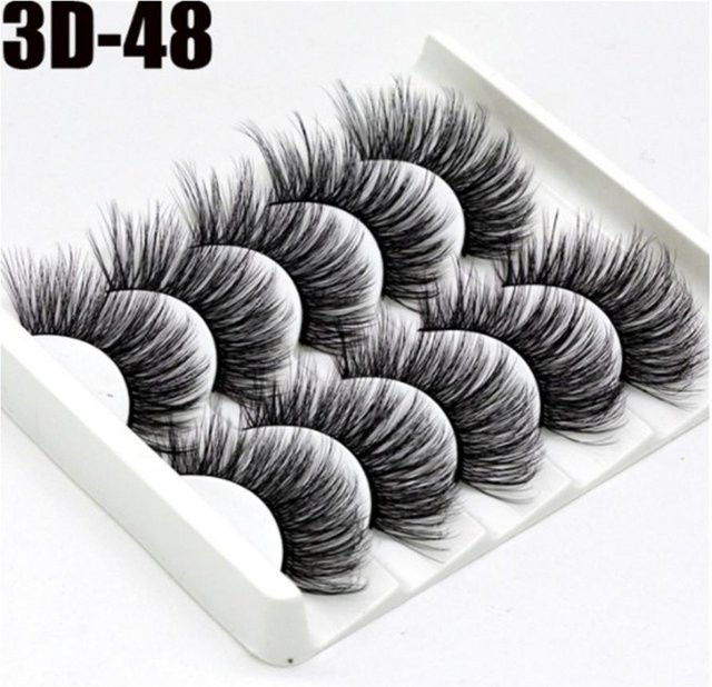 Joyin Beauty Falsche Wimpern, 3D-Nerzwimpern, Black, 5 Paar, Unisex - Bild 1