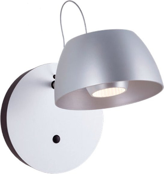 Baltensweiler Irio W UP LED-Wandleuchte aus Aluminium in Silber, dimmbar und verstellbar - Bild 1
