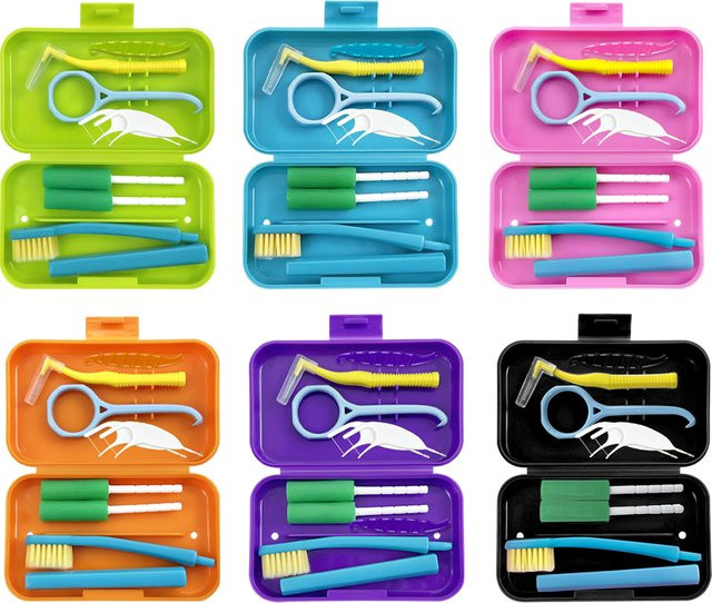 YOUYA DENTAL Kieferorthopädisches Pflegeset, Aligner Chewies, Aufbewahrungskoffer, Interdentalbürste - Bild 1