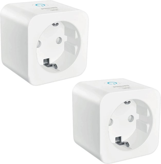 Philips Smart Matter Steckdose Typ F mit Energieverbrauchsmessung, 2er Pack, Weiß - Bild 1