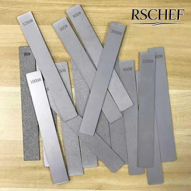 RSCHEF Diamant Schleifstein in Grau mit Körnung 80-400 für Messer und DIY Holzbearbeitung - Bild 1