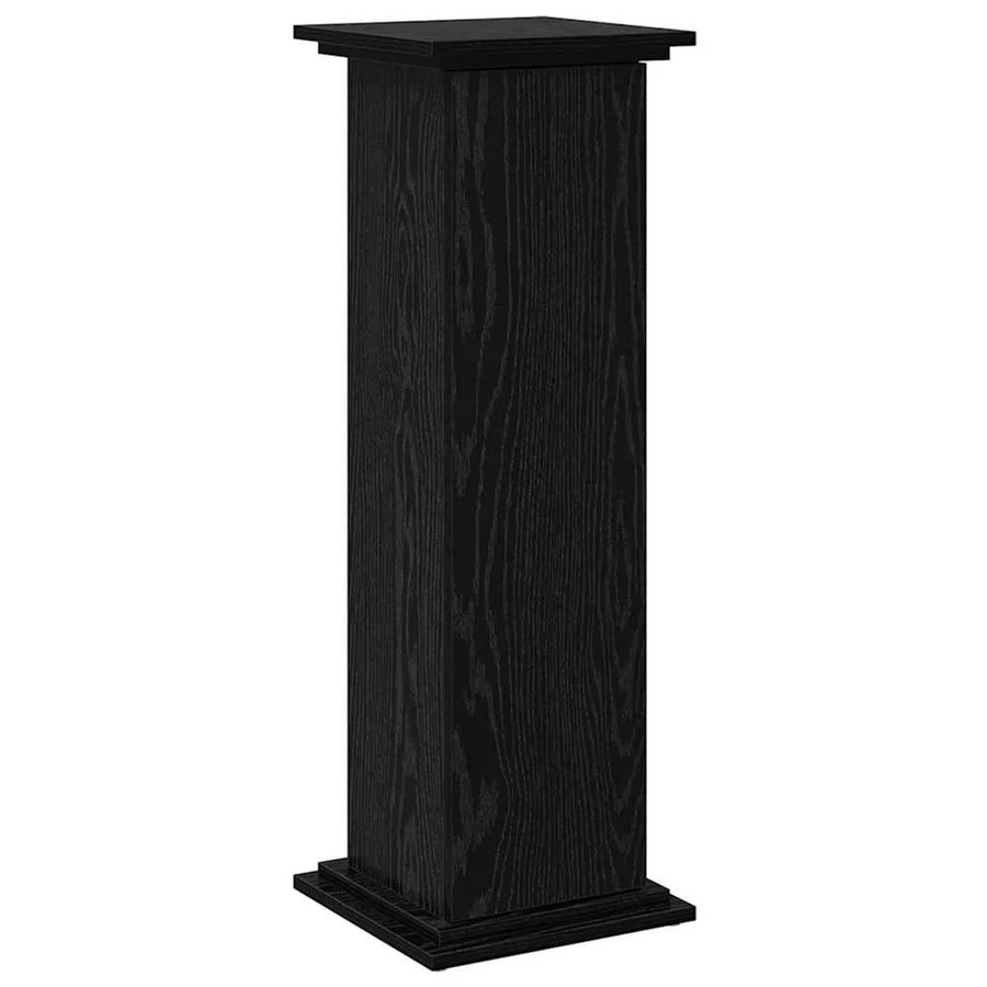 vidaXL Displaysständer mit Regal in Schwarz und Eichen-Optik, B/T/H: 30 x 30 x 90 cm - Bild 2