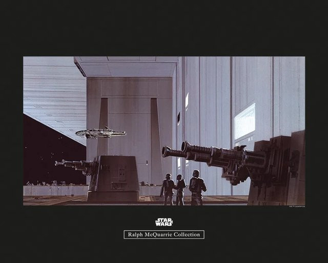 Komar Wandbild Star Wars Hangar, Multicolor, Breite: 50 cm, Höhe: 40 cm - Bild 1