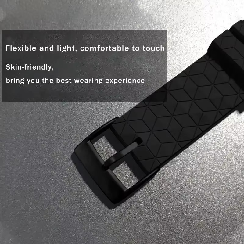 CAOWTAN Uhrenarmband Silikon, Schwarz, 22mm, für Xiaomi Mi Uhr, Xiaomi S1 Aktive - Bild 4